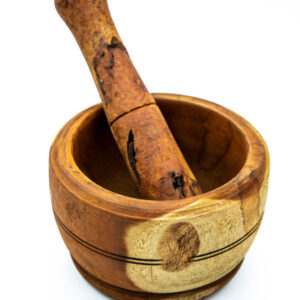 West African Wooden Mortar & Pestle | 7.5 Inch